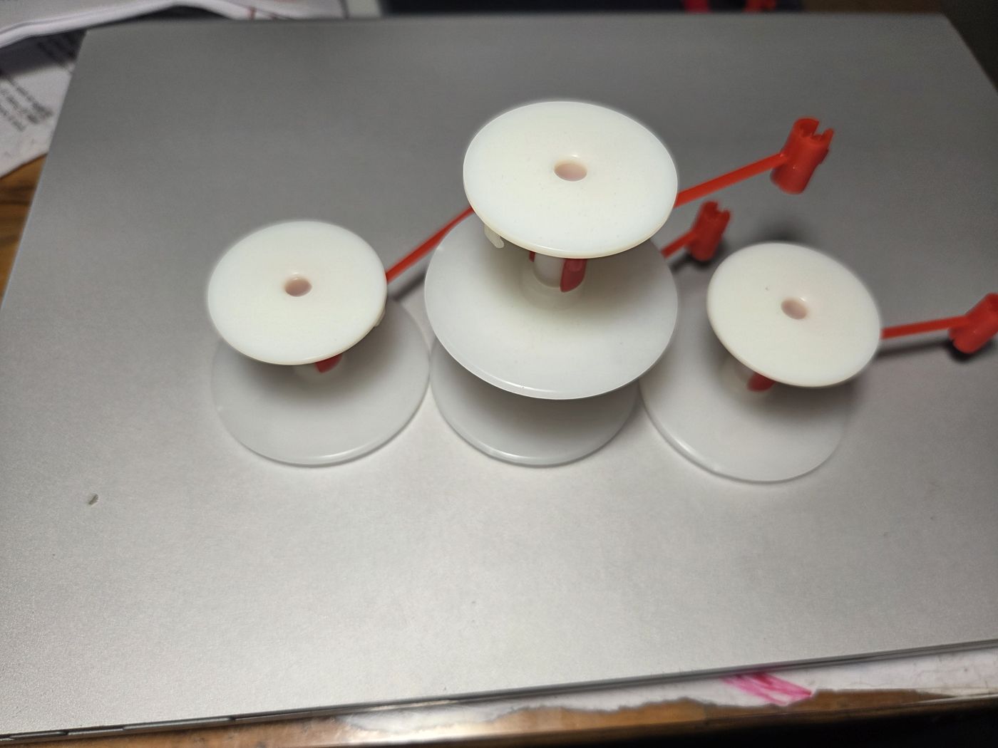 Model 1 closures with long red locks